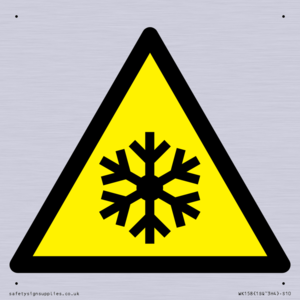 W010 Warning: Low temperature/freezing conditions